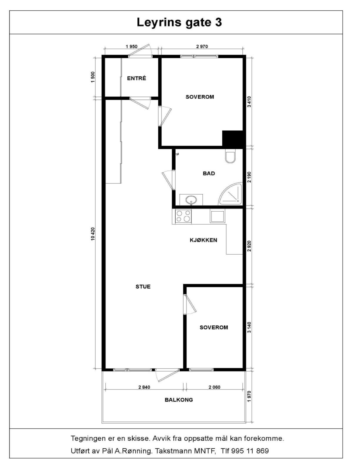 Planskisse Galleribilde