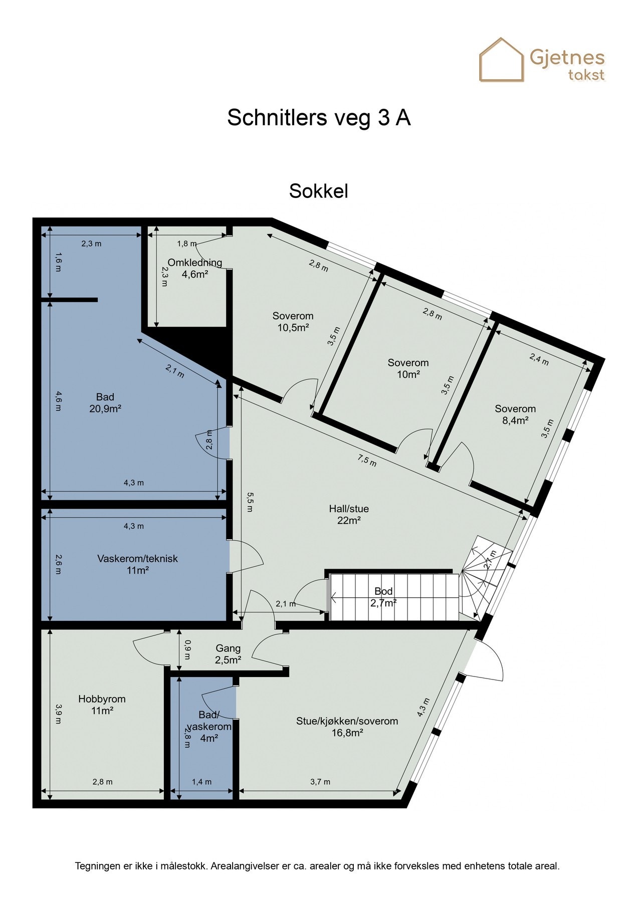 Plantegning sokkel. Galleribilde