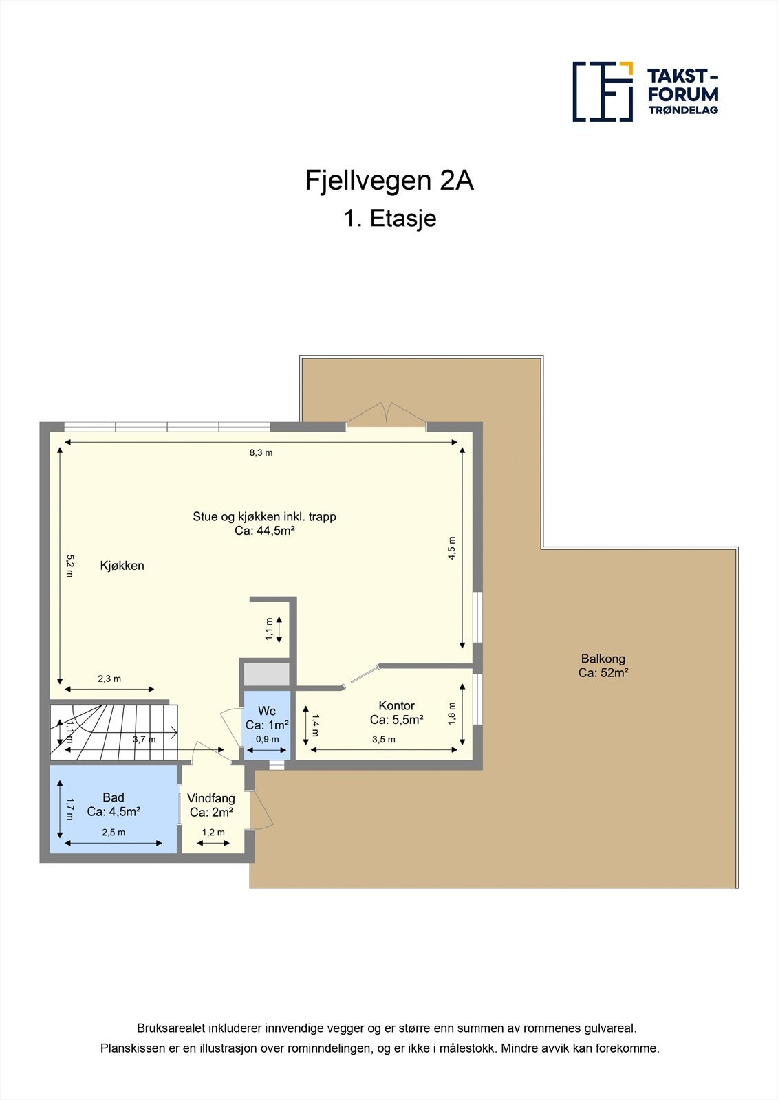 Planskisse 1.etasje. Galleribilde