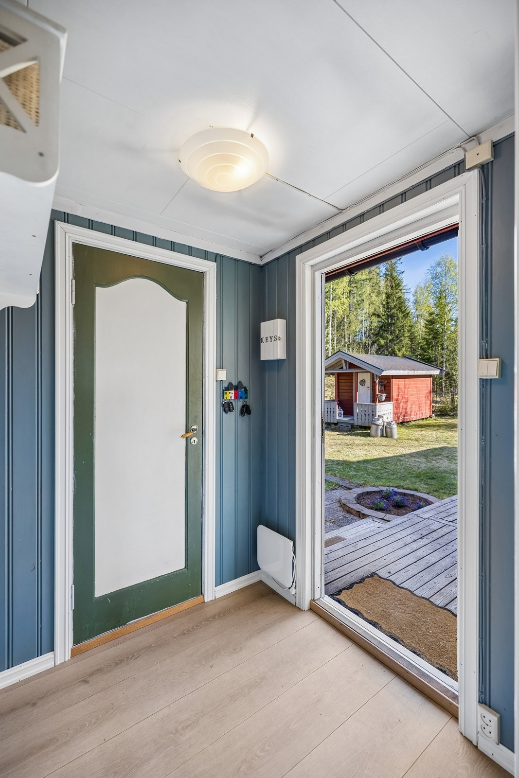 Vindfang og inngangsparti. Galleribilde