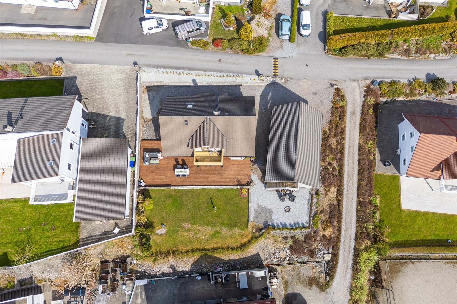 Tomt måler ca 858,8 m² Galleribilde