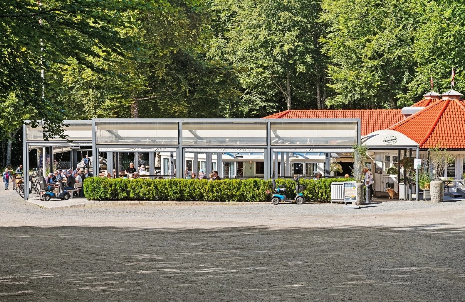 I Bøkeskogen finner du også serveringssteder, perfekt for en søndagstur. Galleribilde
