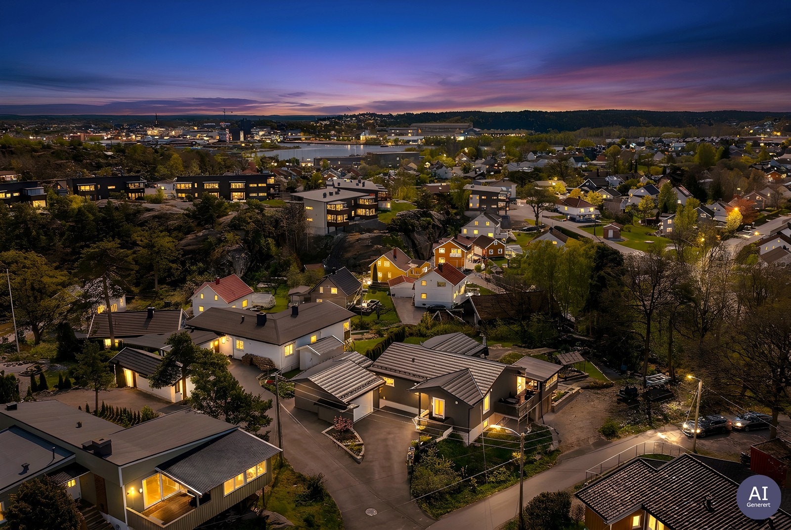 Sentralt beliggende mellom Ørebekk og Gressvik. Gangavstand til skole og Gressvik Torv. Galleribilde