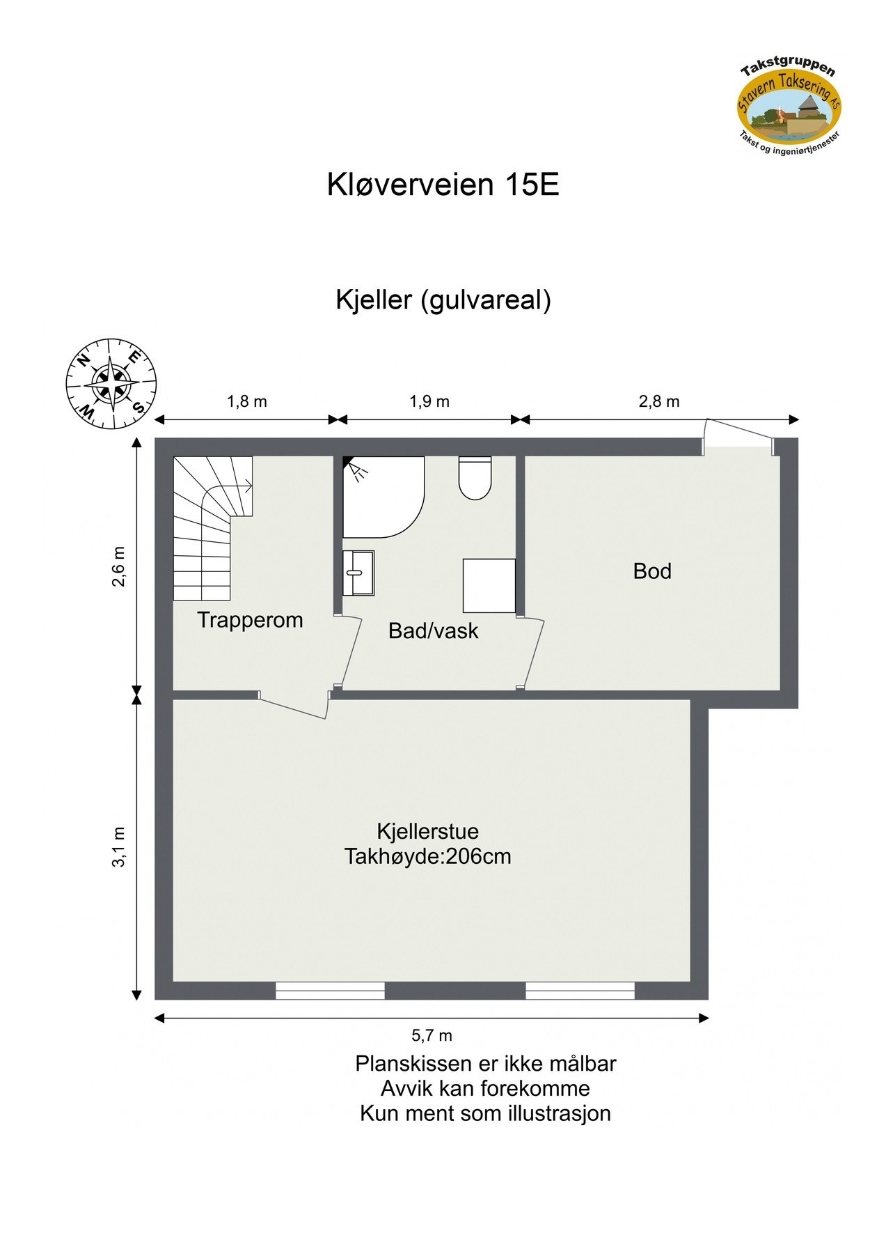 Plantegning kjelleretasje Galleribilde