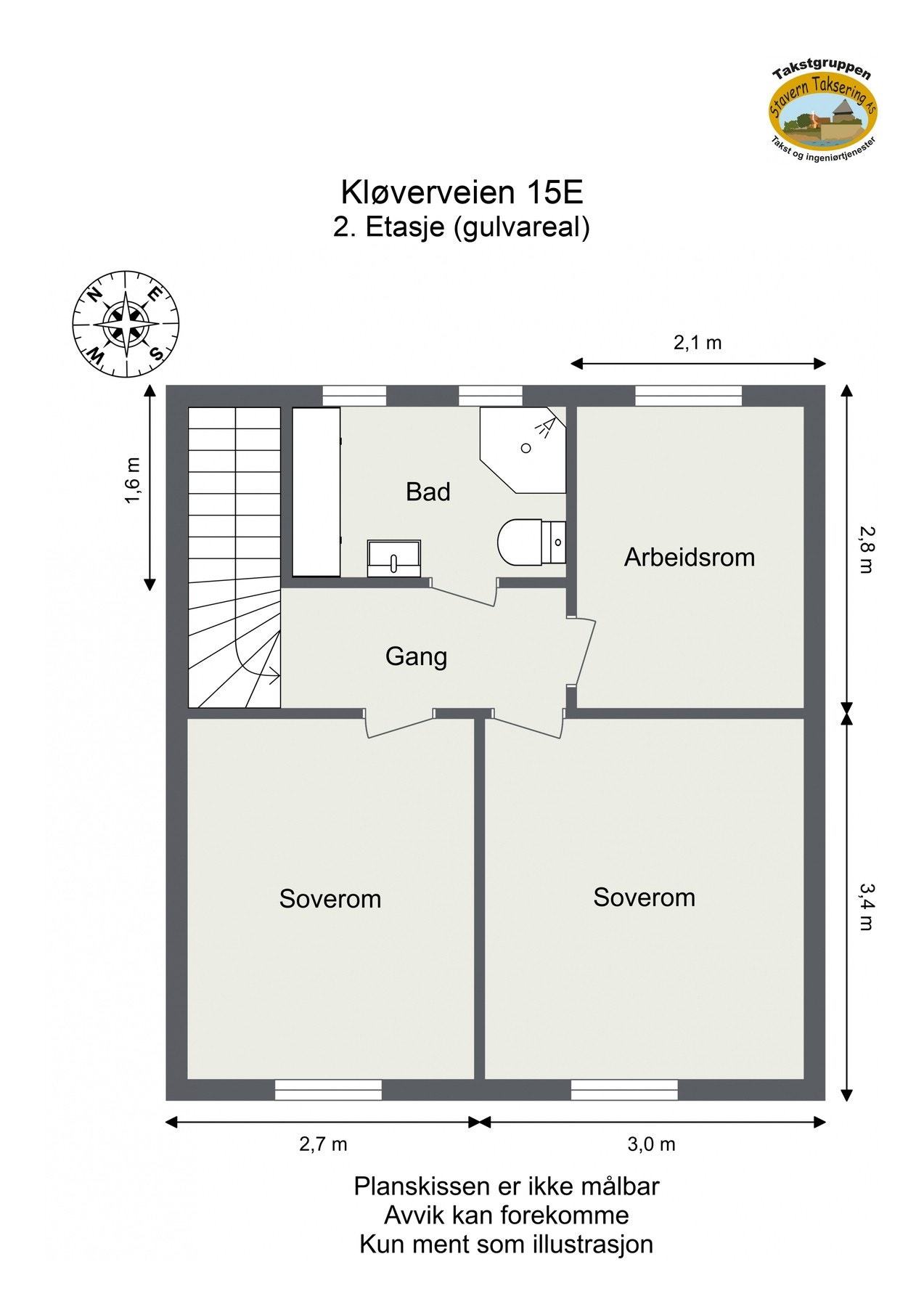 Plantegning 2. etasje Galleribilde