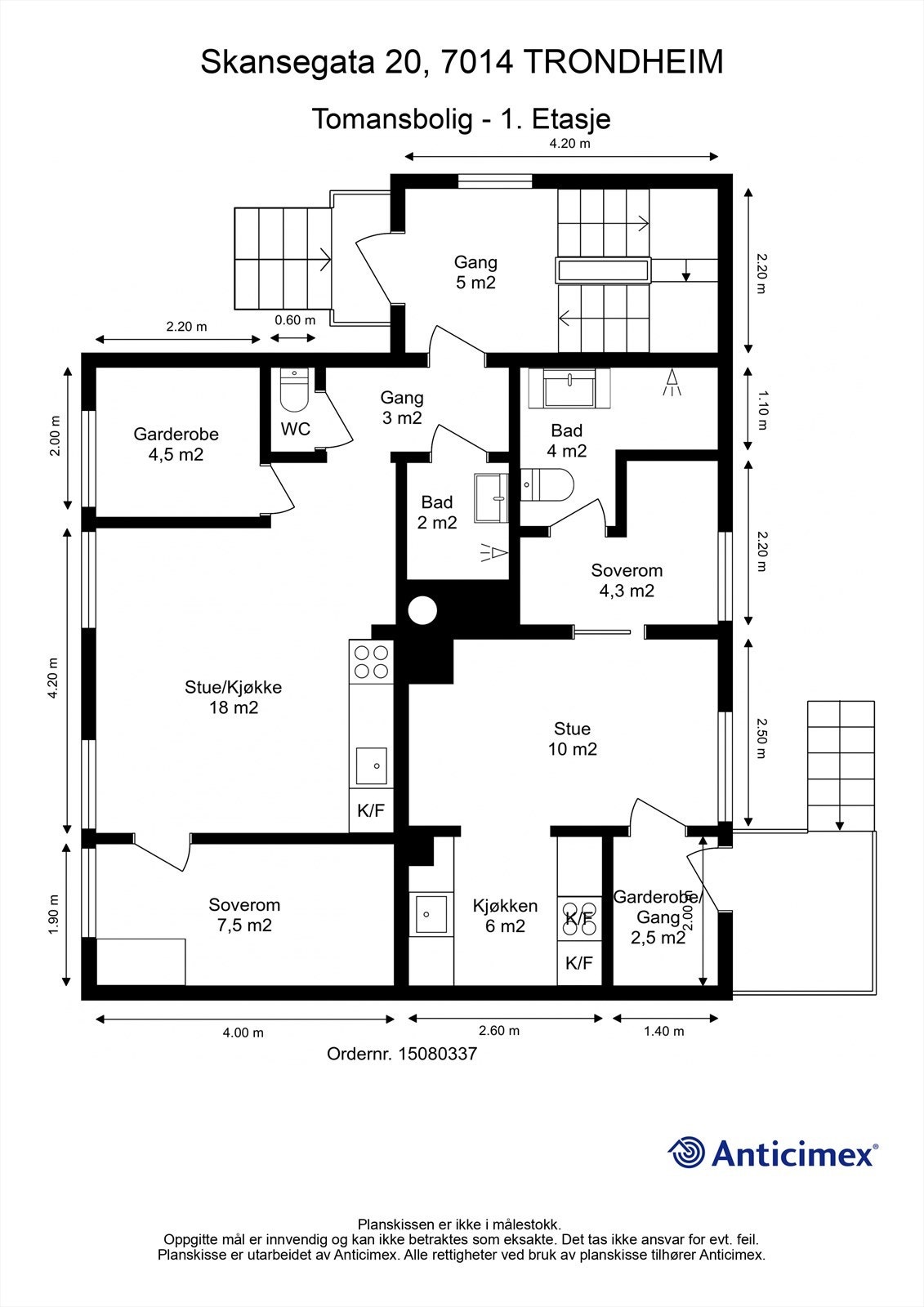 Planskisse 1. etasje. Galleribilde