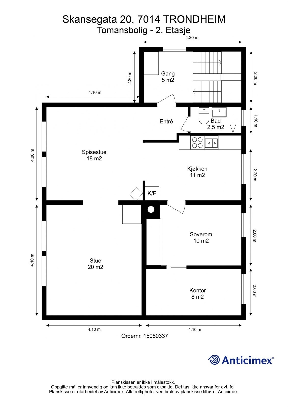 Planskisse 2. etasje. Galleribilde