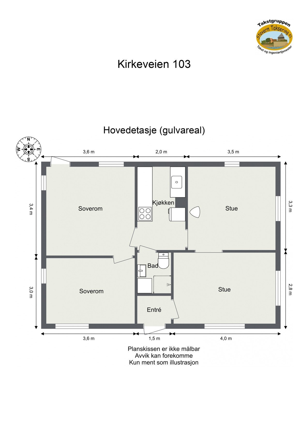 Plantegning Galleribilde