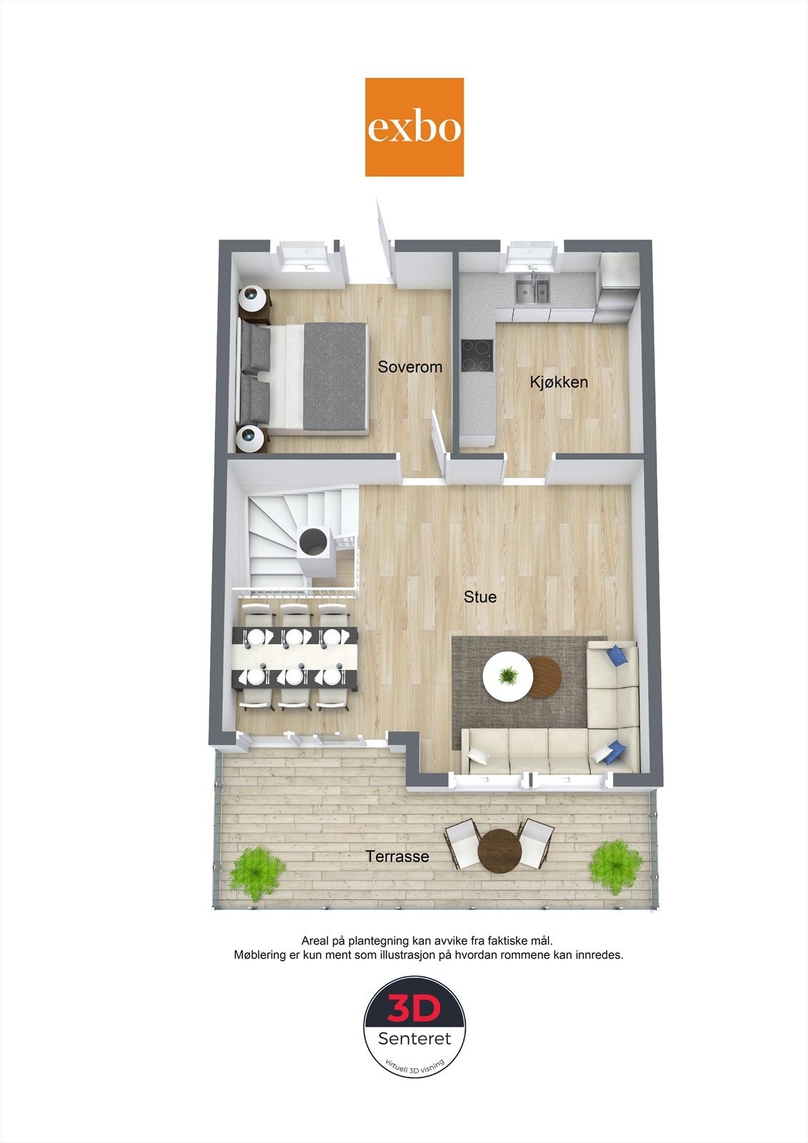 Plantegning 2.etg Galleribilde