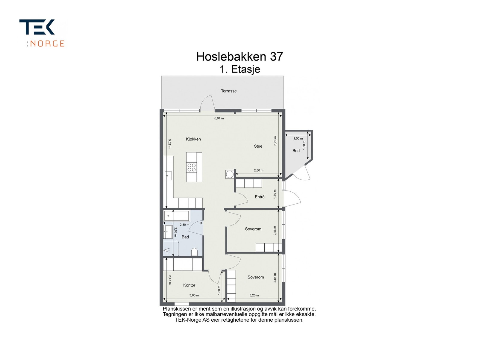 Plantegning Galleribilde