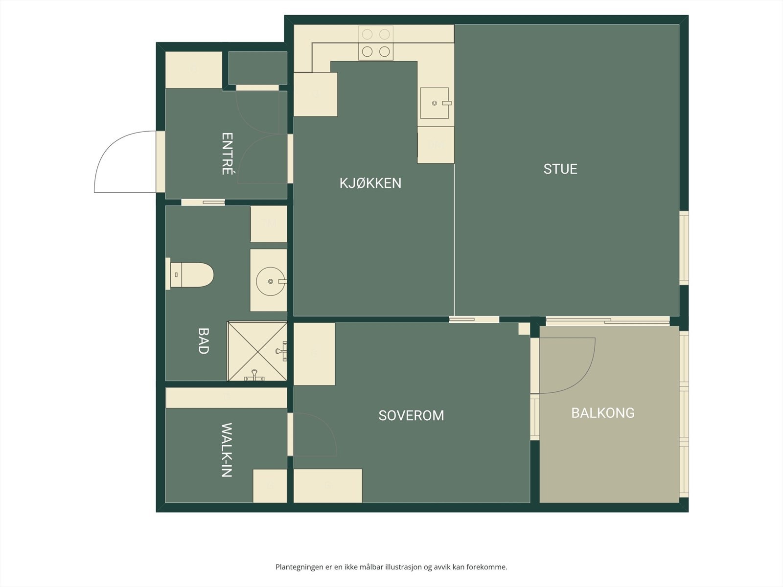 Plantegning Galleribilde