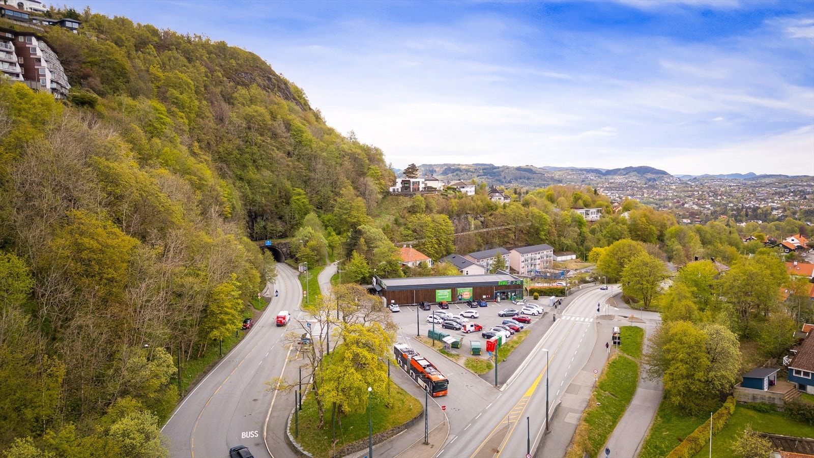 KIWI Birkelundstoppen ligge innenfor gangavstand. Galleribilde