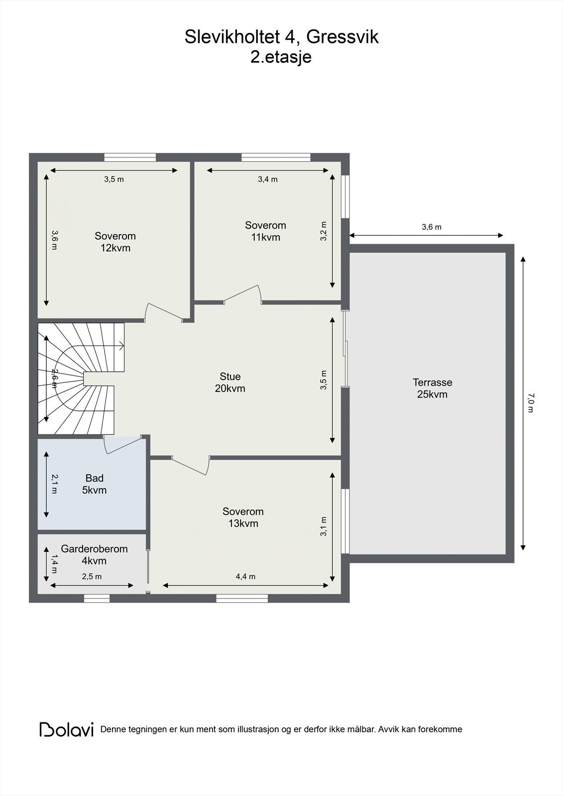 Plantegning 2.etasje Galleribilde