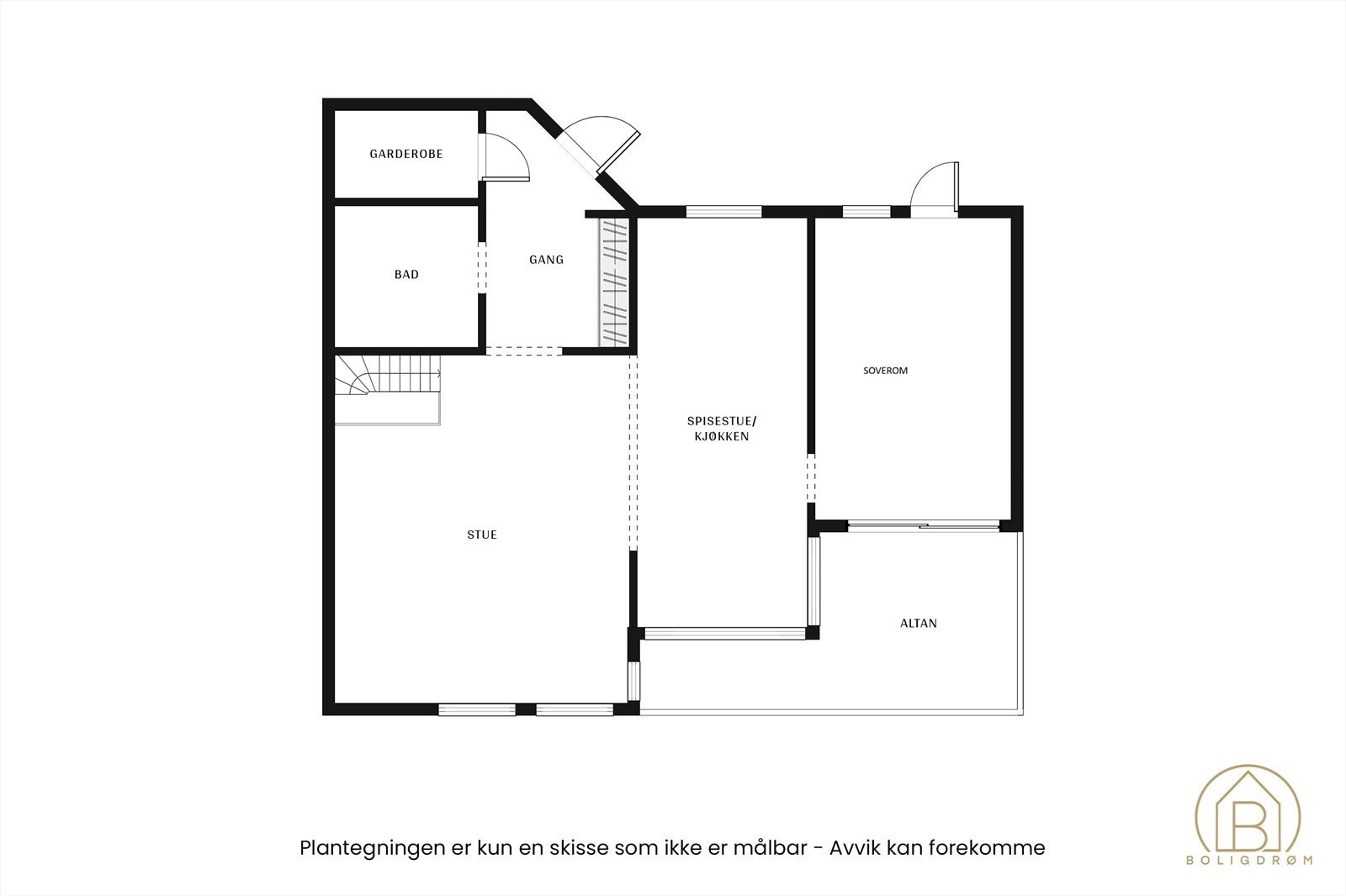 Plantegning 1. etasje. Galleribilde