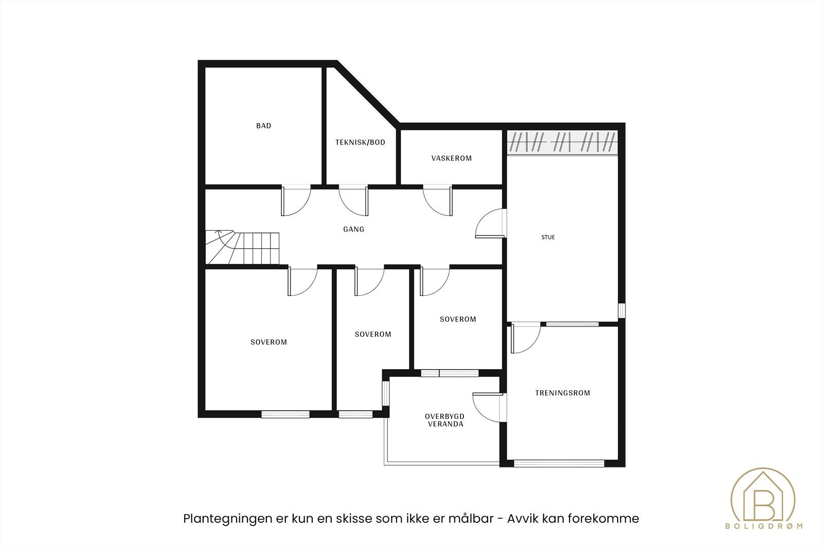 Plantegning underetasje. Galleribilde