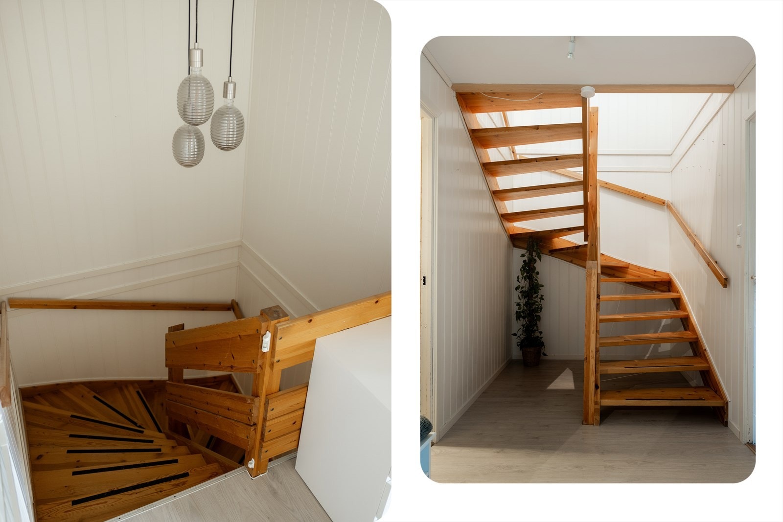 Vi starter med hovedetasjen og tar trappen opp Galleribilde