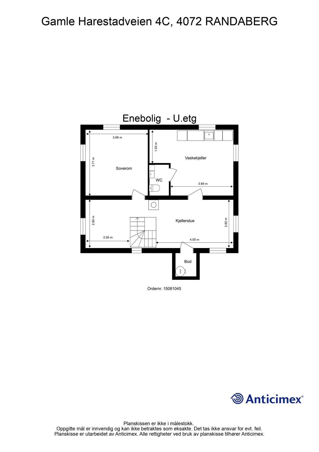 Plantegning kjeller Galleribilde