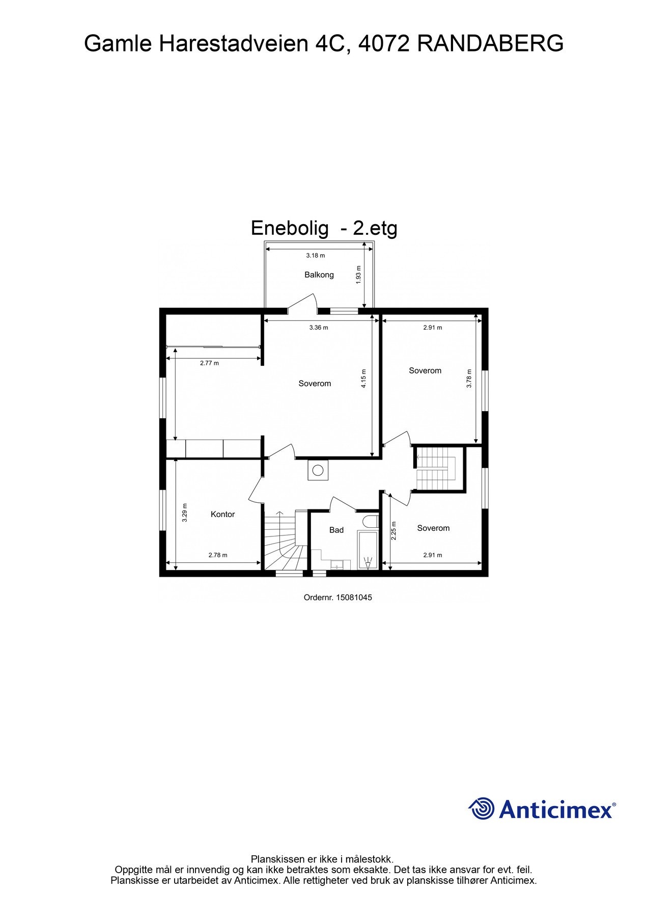 Plantegning 2.etasje Galleribilde