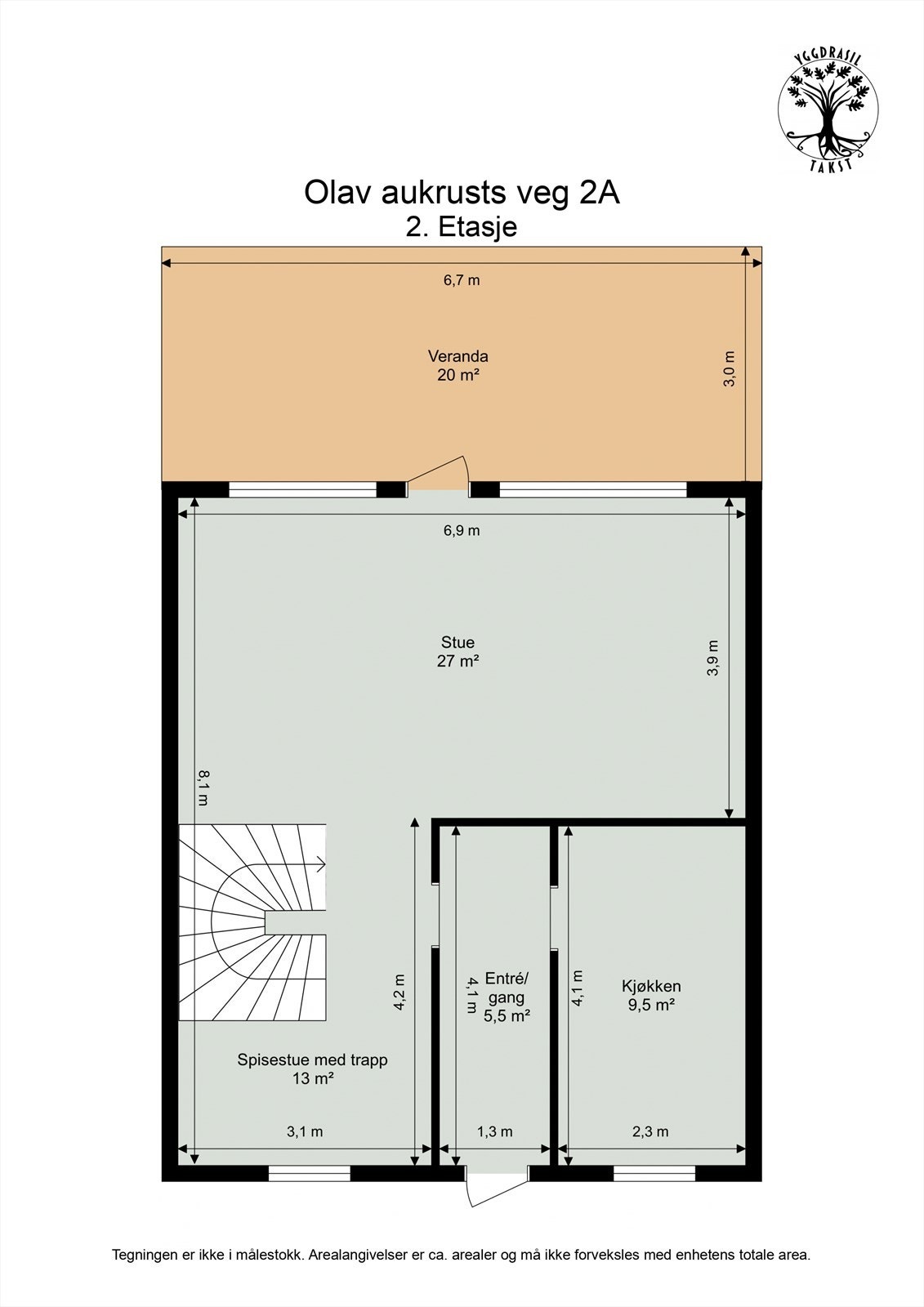 Plantegning 2. etase Galleribilde