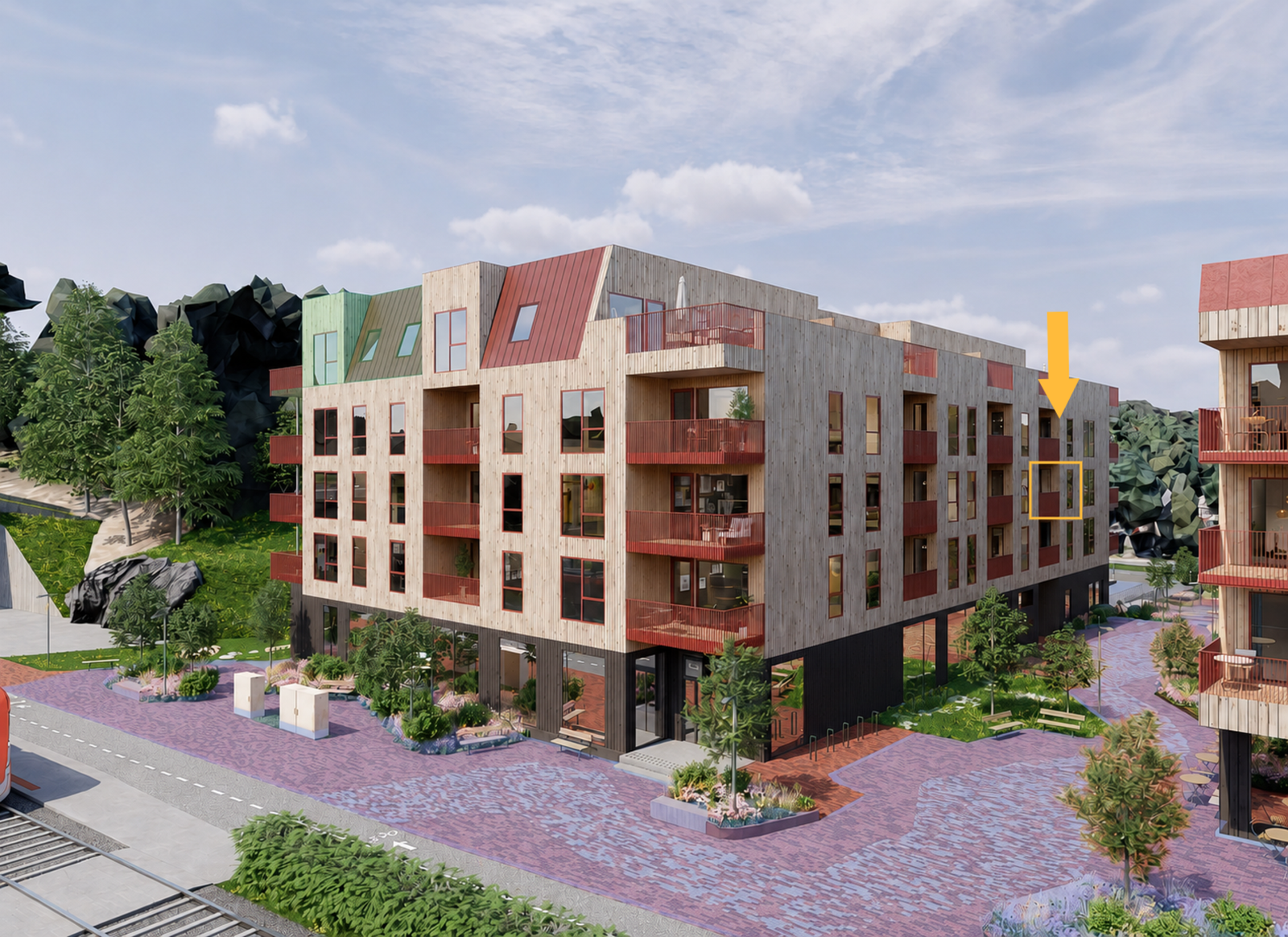- Snart innflytningsklar 2-roms på 49 m² beliggende i 3. etasje - Galleribilde
