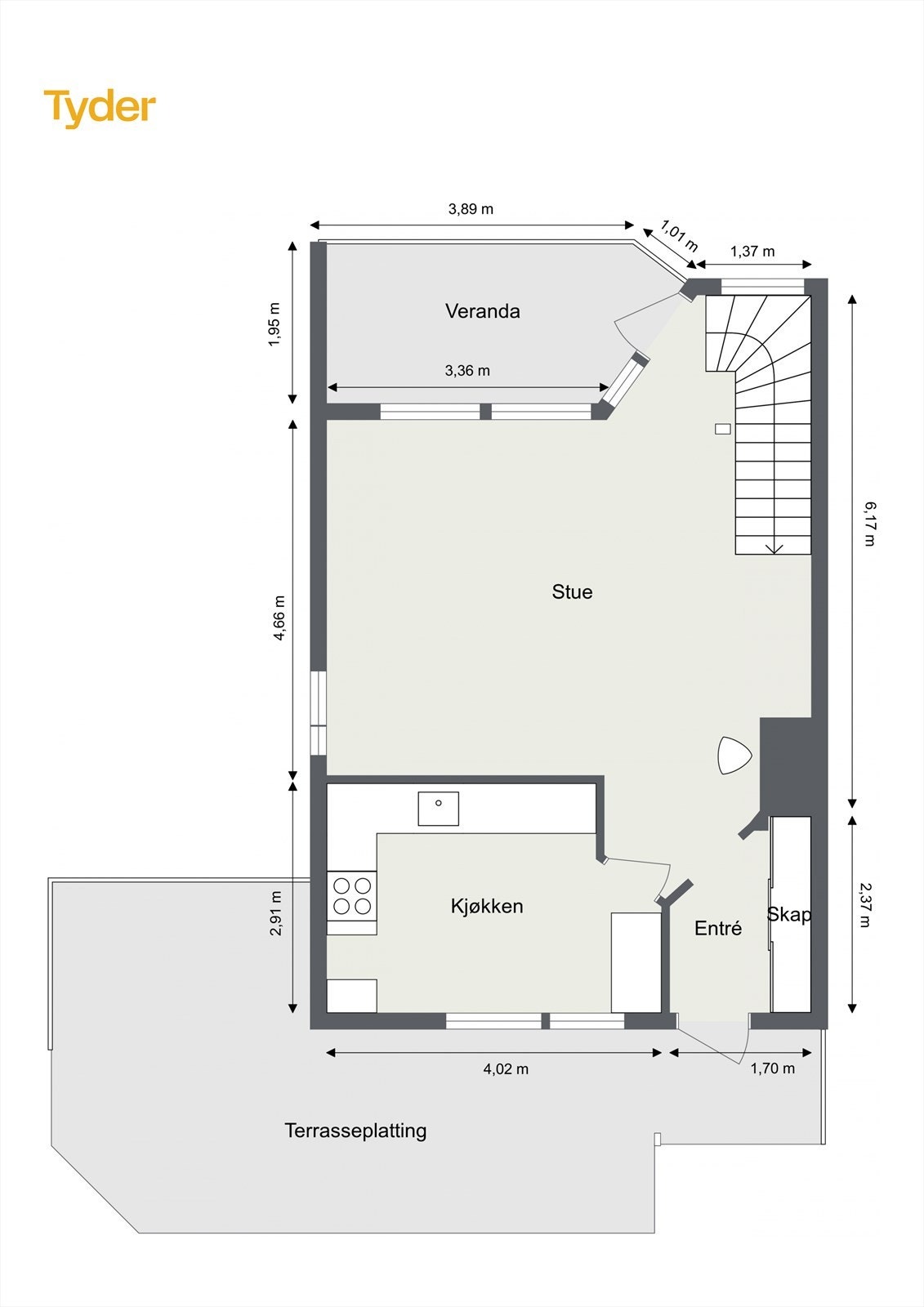 Planløsning 1.etasje Galleribilde