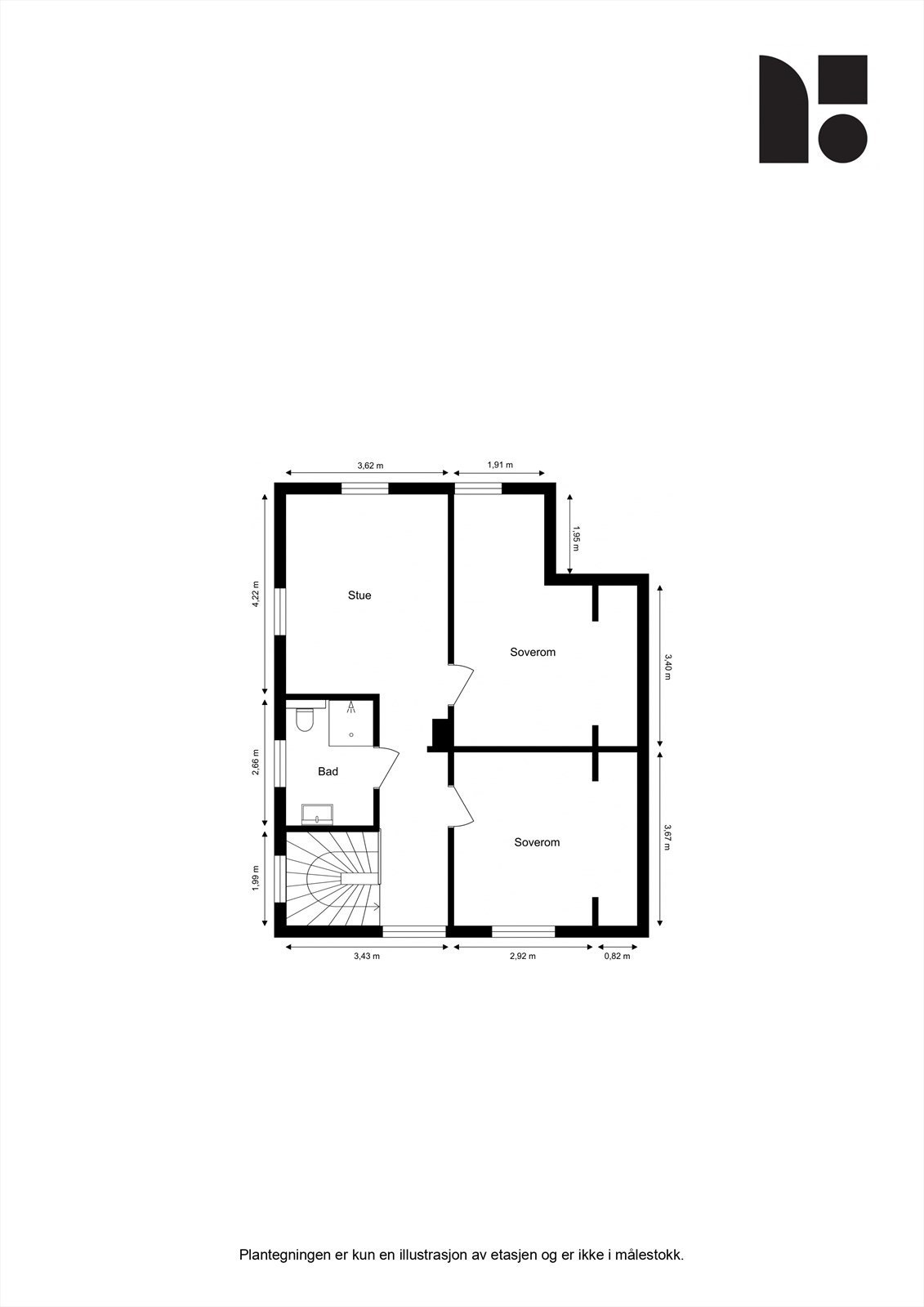 Plantegning 2.Etasje Galleribilde