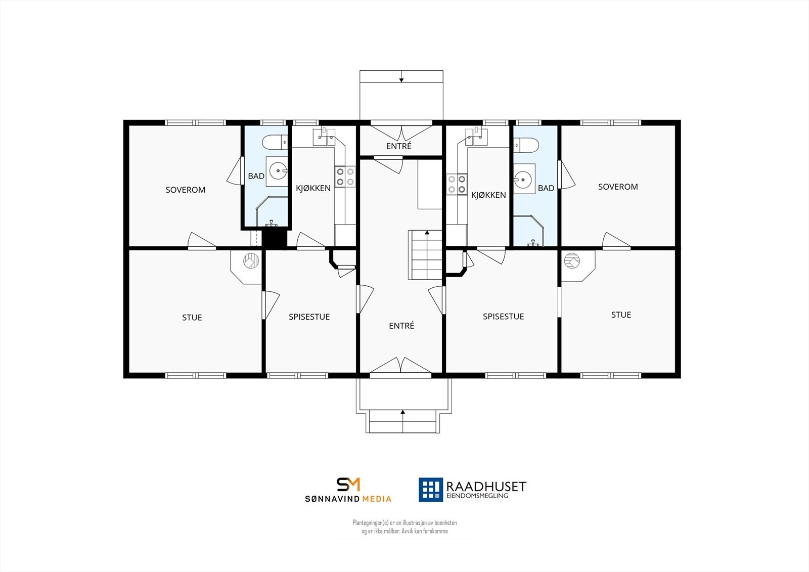 2D Plantegning | 1. Etasje Galleribilde