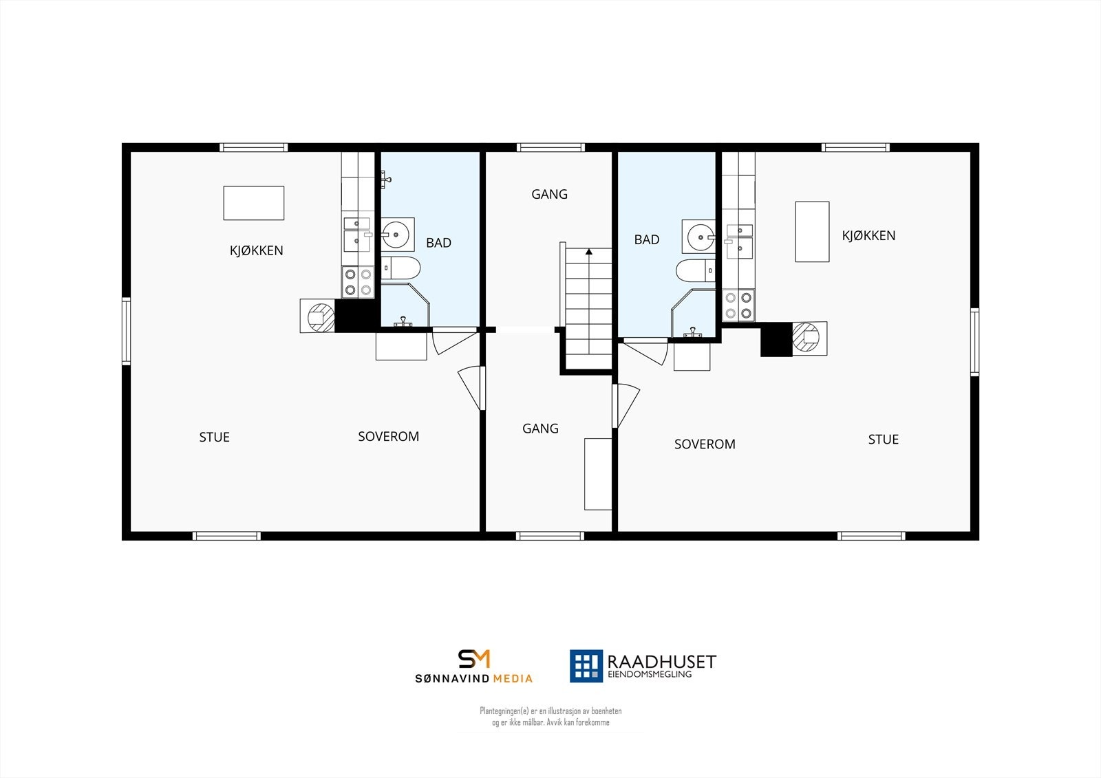2D Plantegning | 2. Etasje Galleribilde