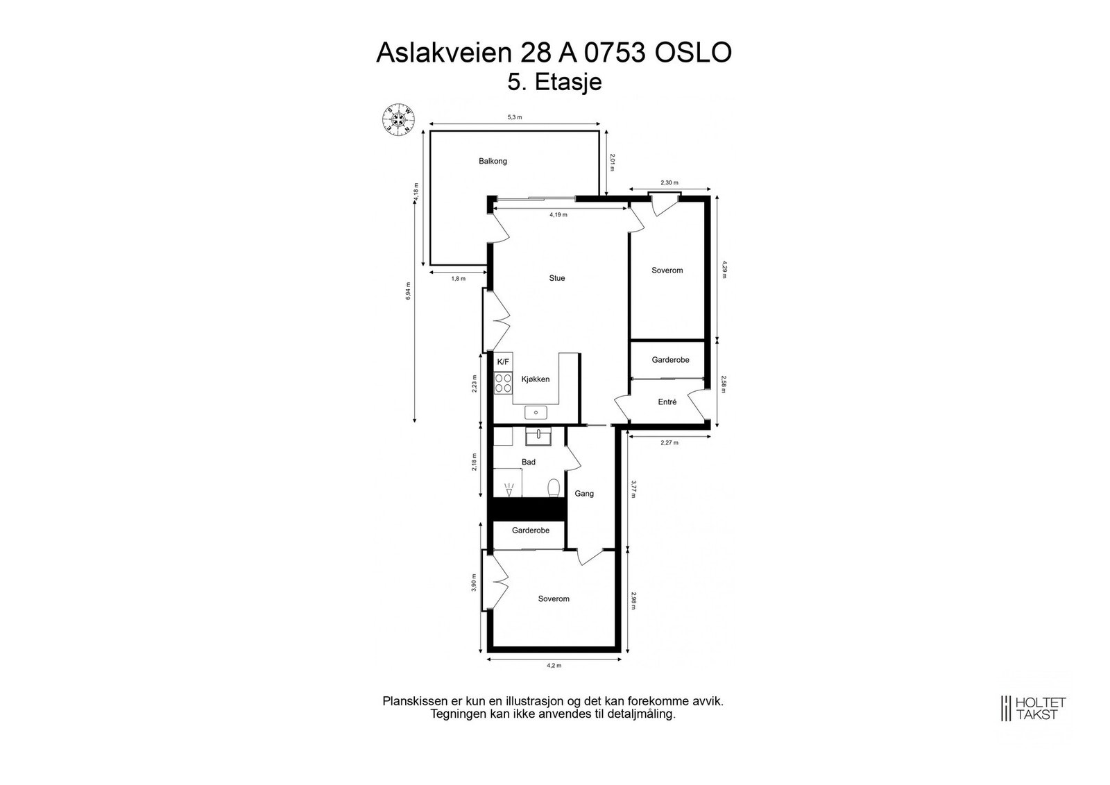 Plantegning. I tillegg disp. leiligheten en kjellerbod på ca. 5 m2. Galleribilde