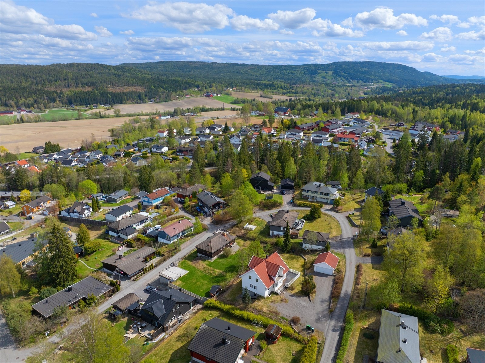 Nærområdet byr på flotte turmuligheter i skog og mark, rett utenfor døren. Galleribilde