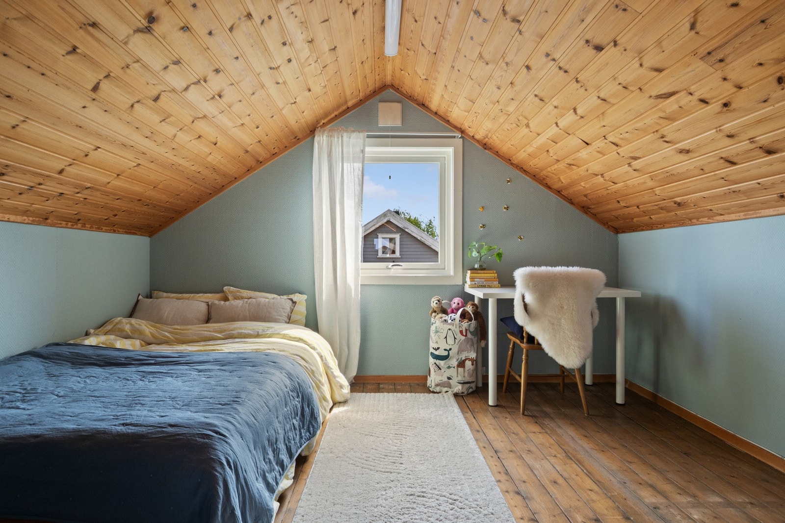 Innredede rom på loft er ikke bruksendret og ikke godkjent for varig opphold. Galleribilde