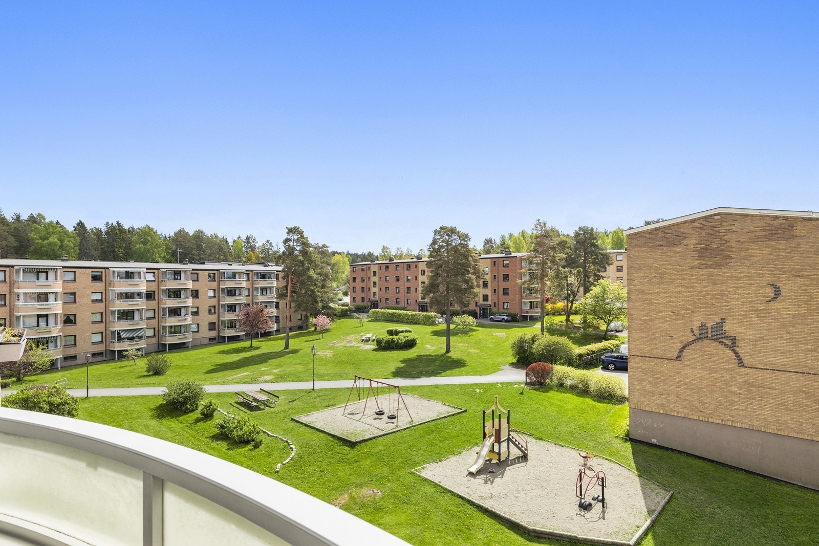 Fra 4. etasje har man god oversikt over nærområdet. Galleribilde