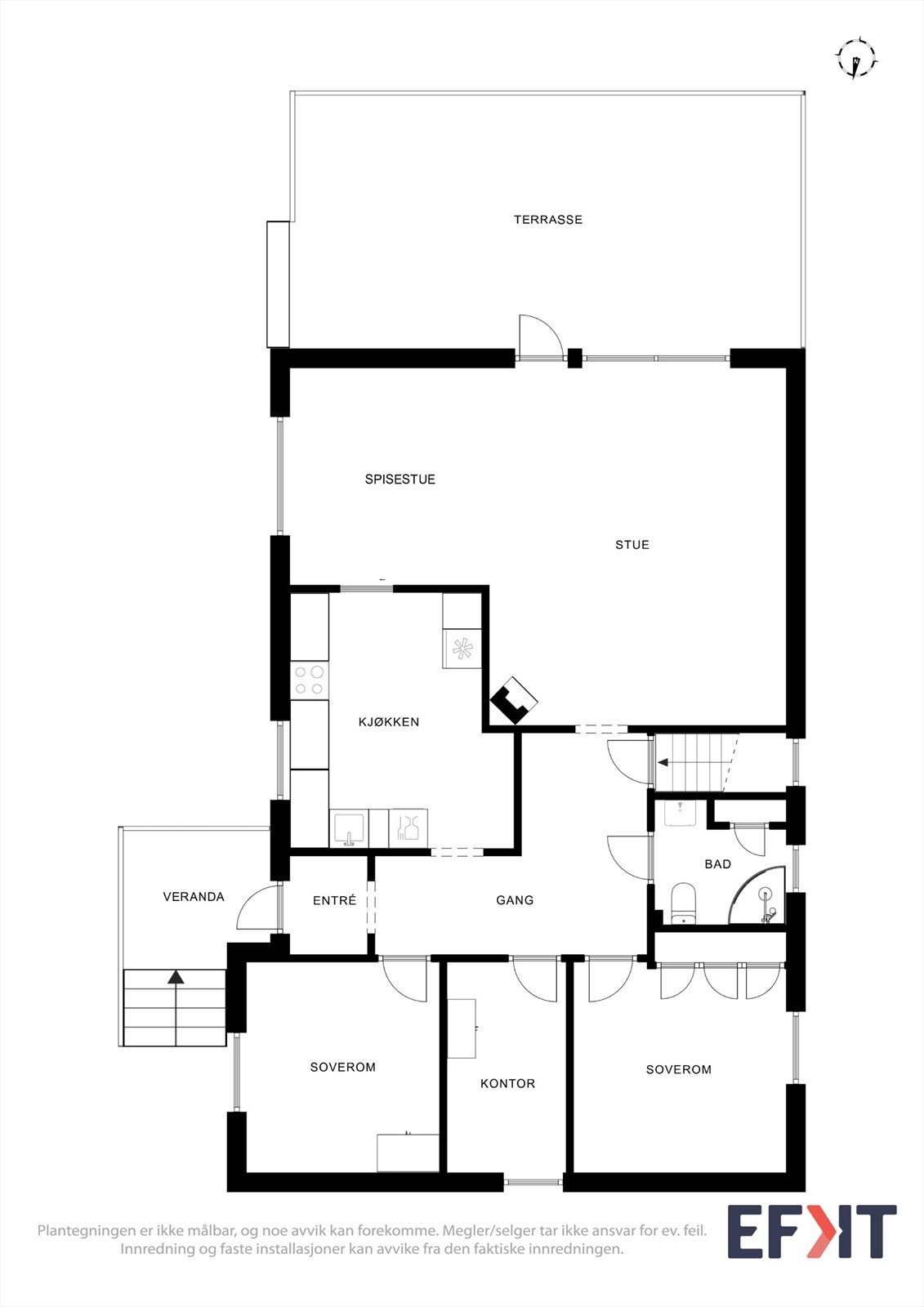 Plantegning hovedetasje Galleribilde