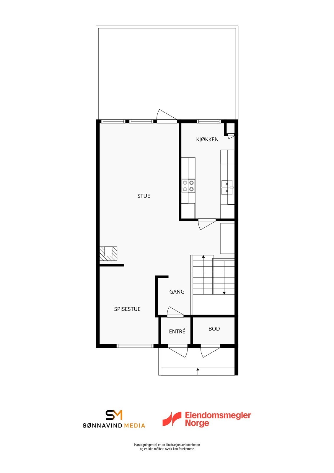 Plantegning 2. etasje Galleribilde