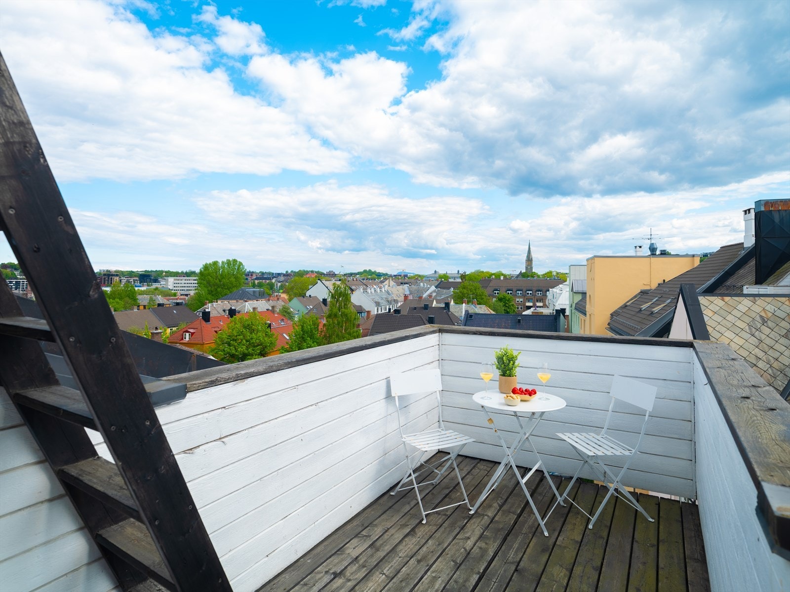 Takterrassen måler 6 kvm. Galleribilde