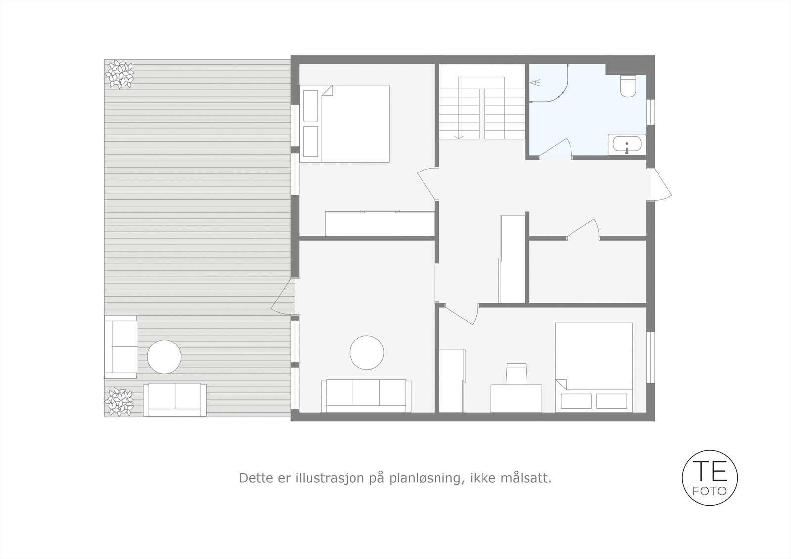 Plantegning 1. etasje Galleribilde