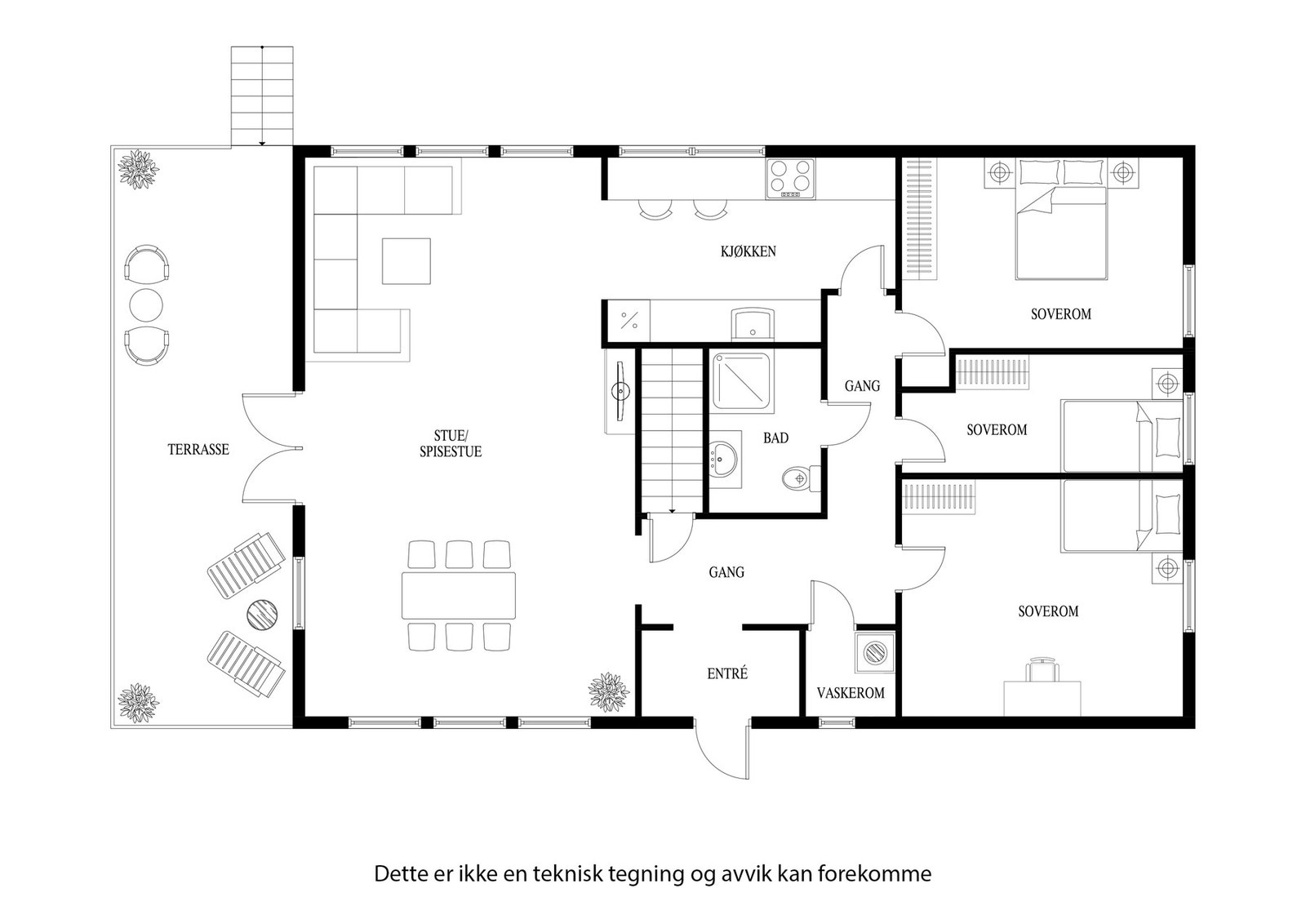 Planløsningen oppe Galleribilde