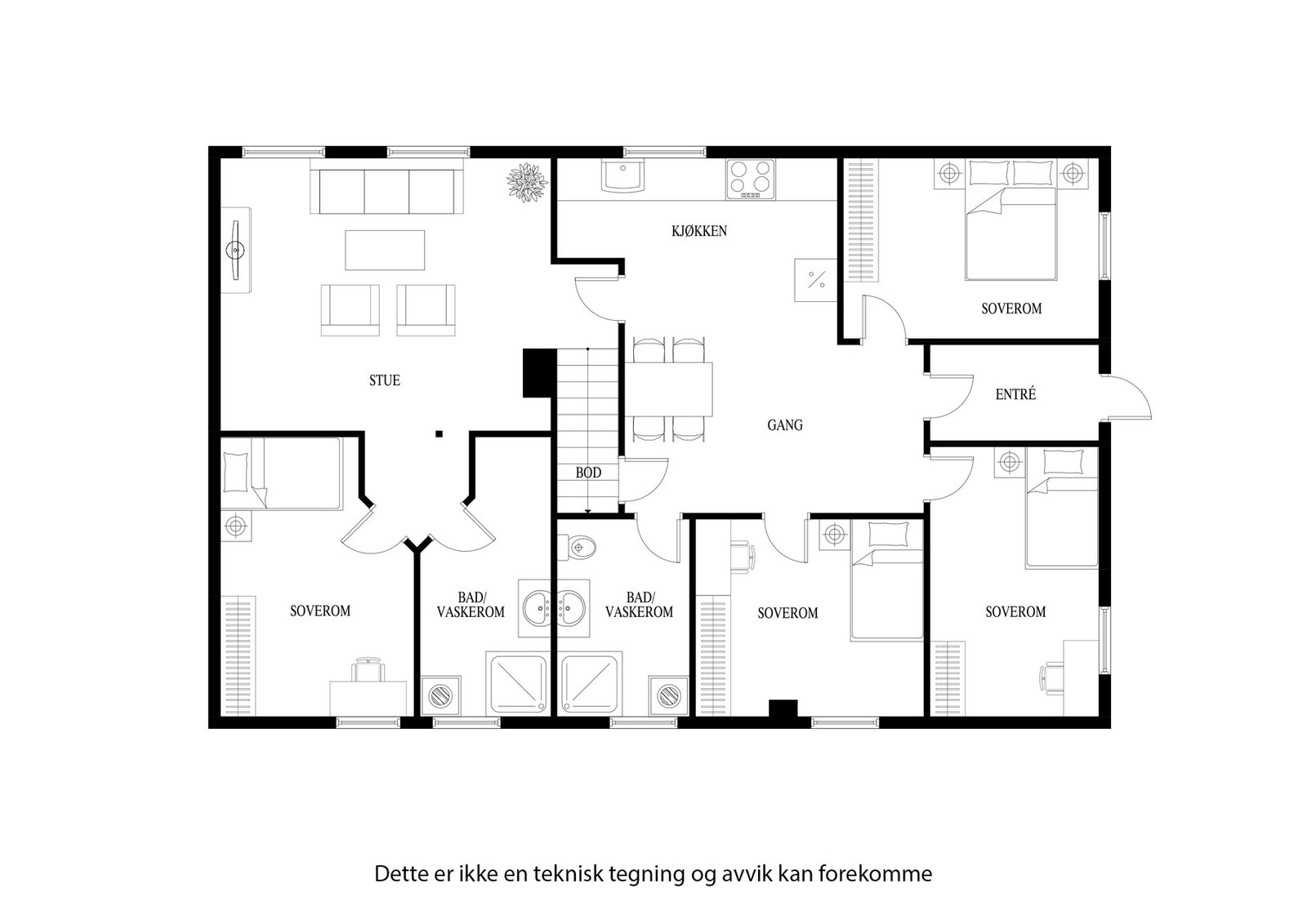 Planløsning nede Galleribilde