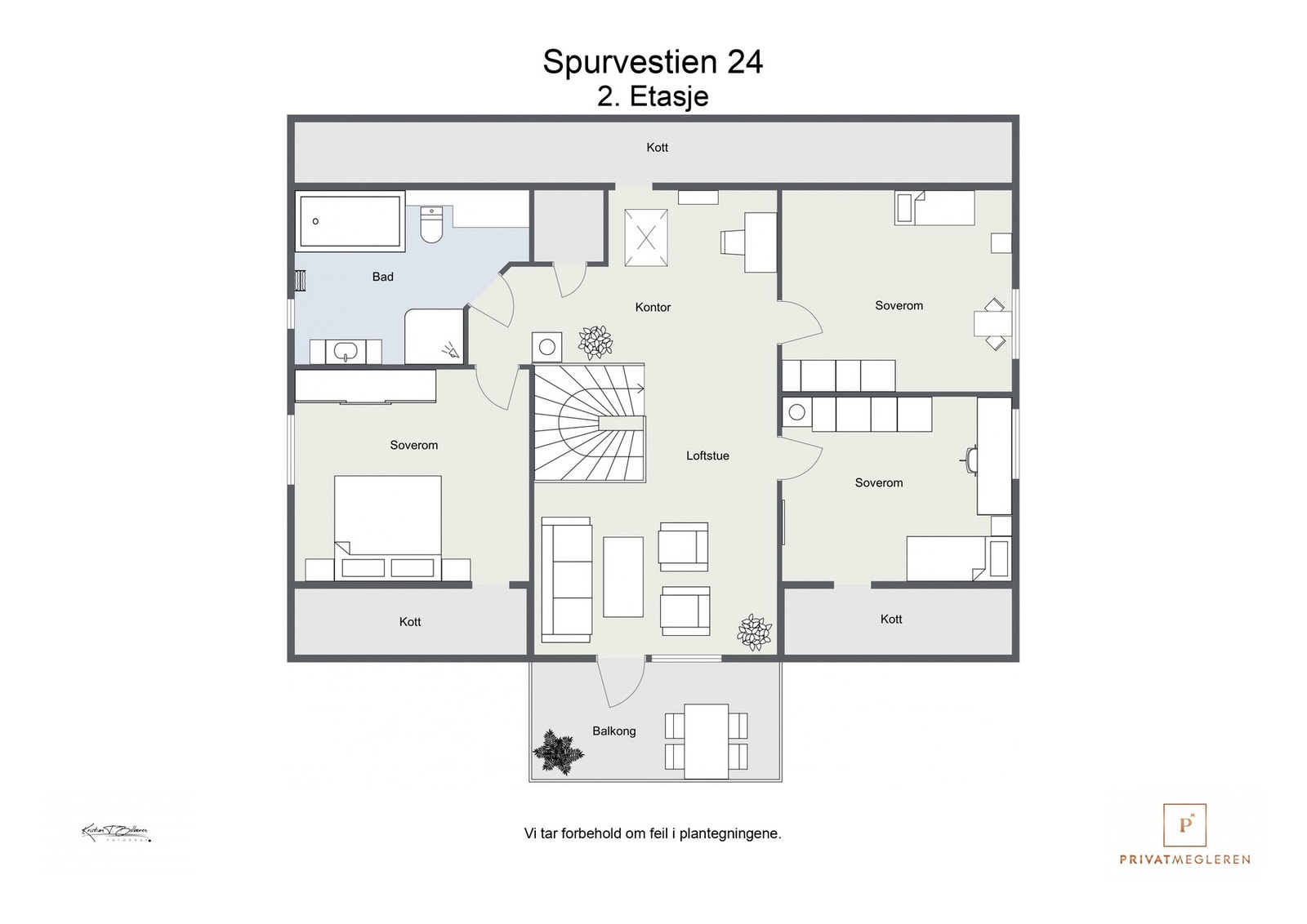 Plantegning 2. etasje Galleribilde