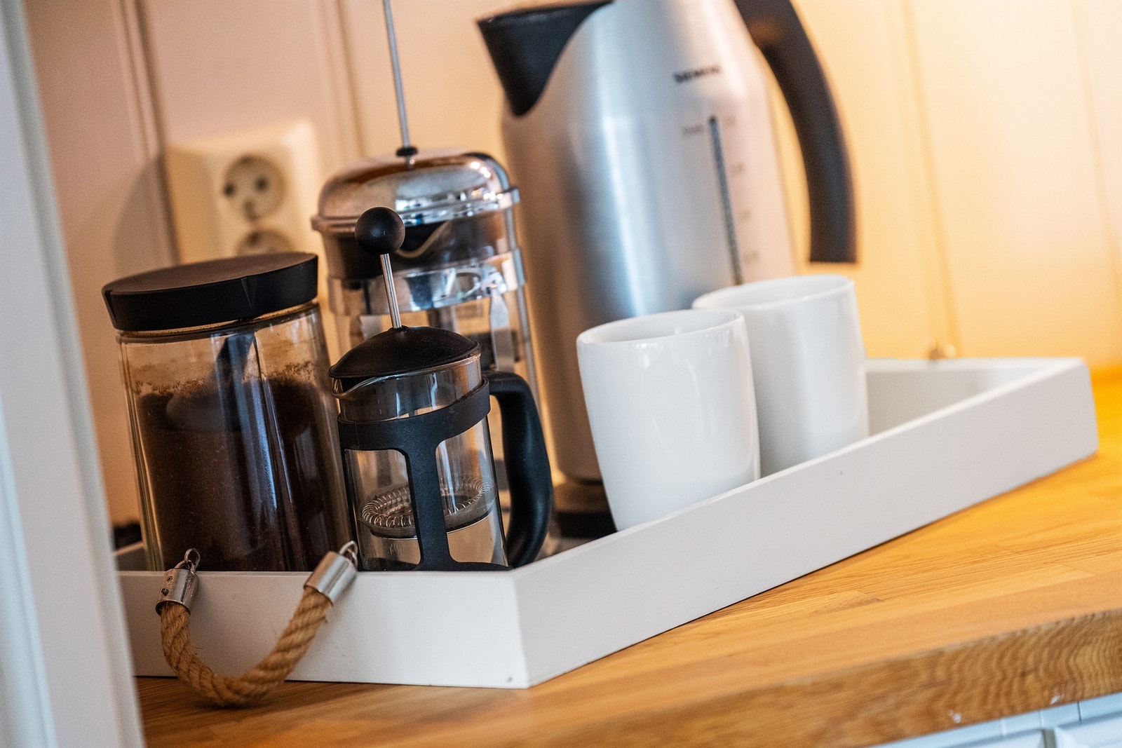 Kaffekos i Spurvestien Galleribilde