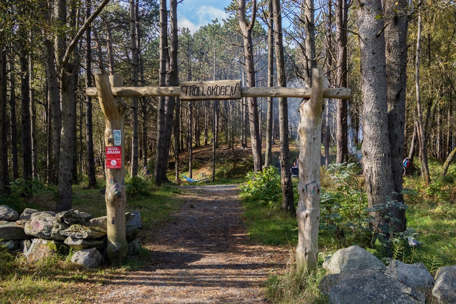 Trollskogen et flott utfartsområde like i nærheten av boligen. Galleribilde