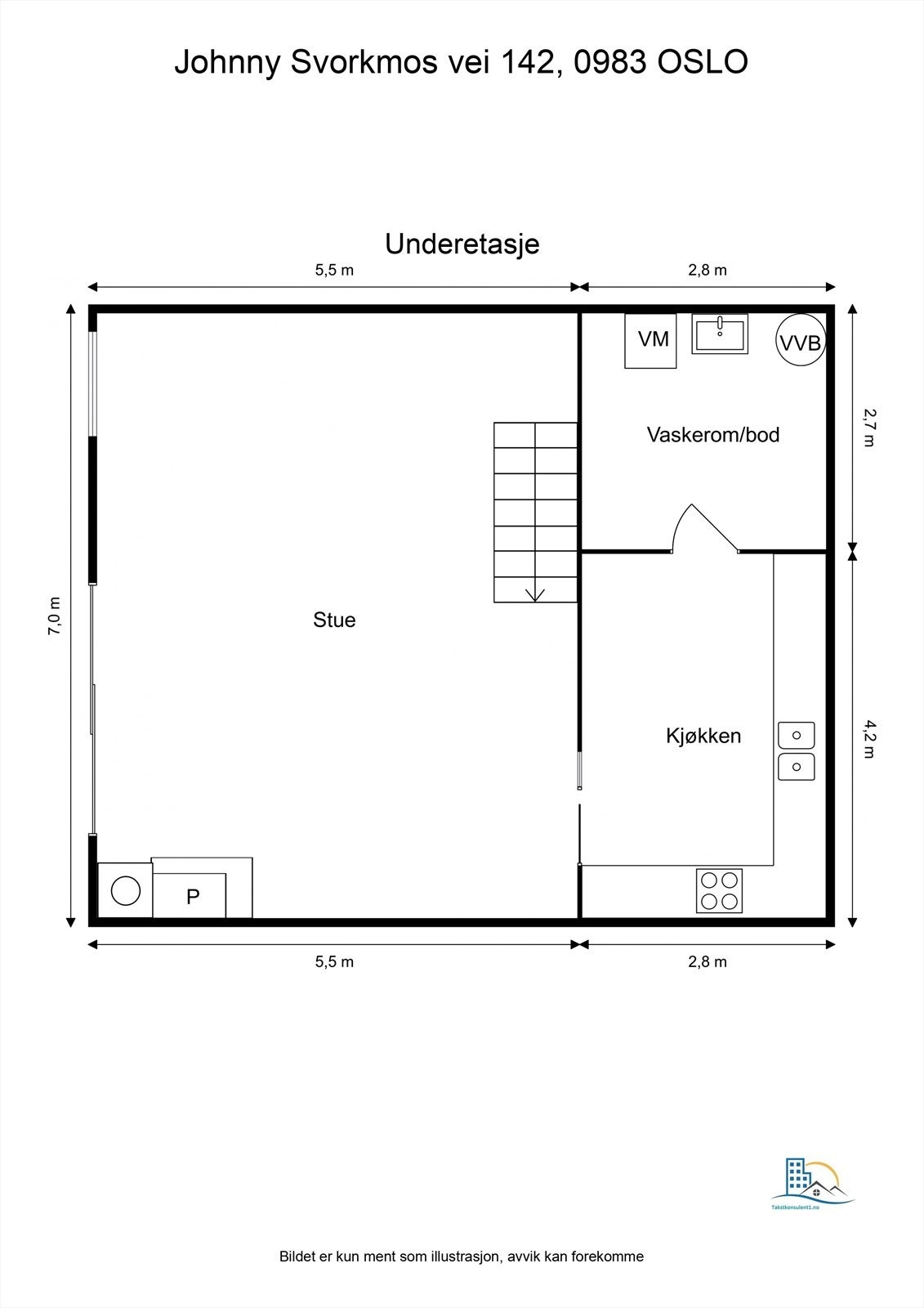 Plantegning underetasje. Galleribilde