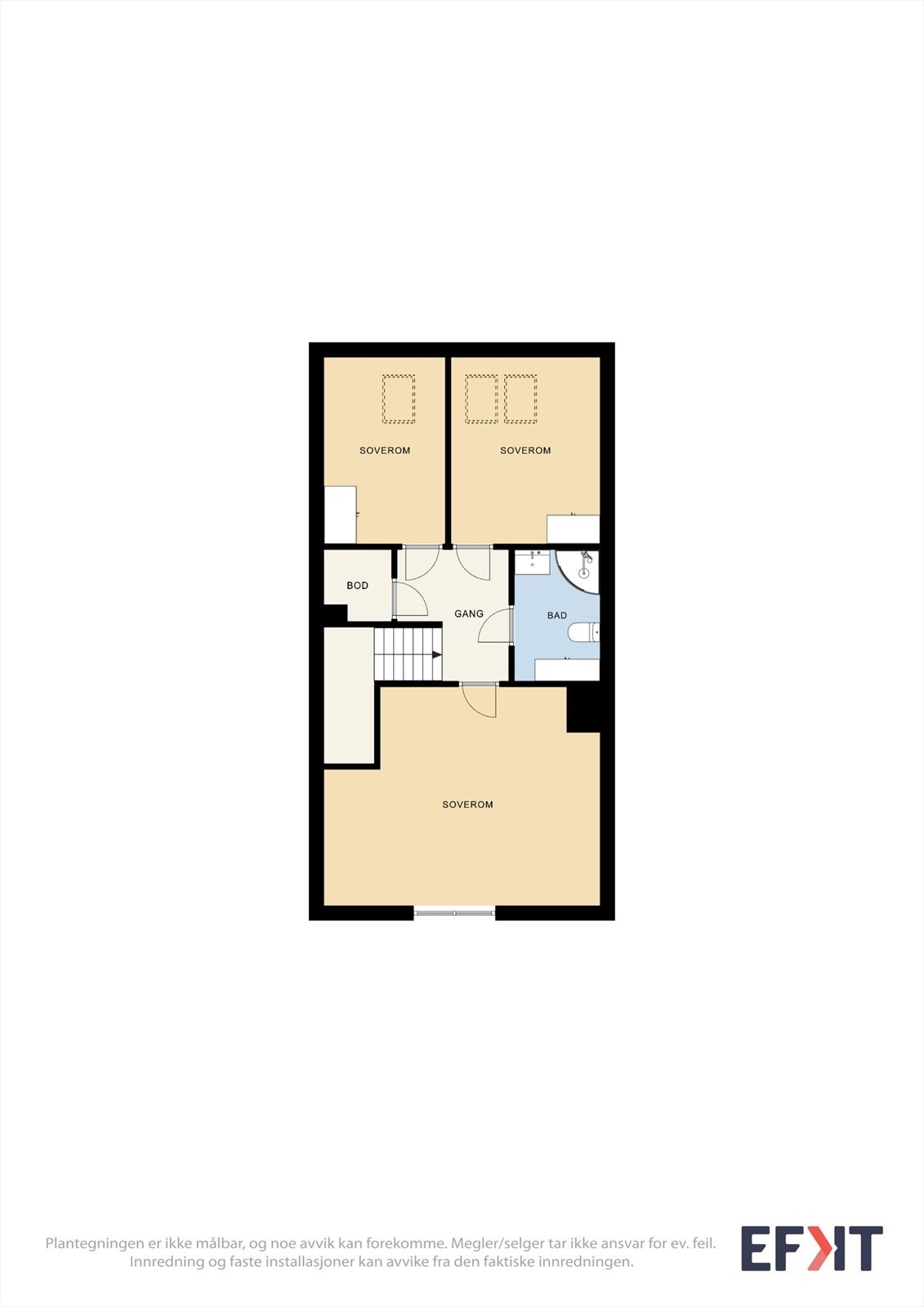 Plantegning 4. etasje (plan 2). Galleribilde