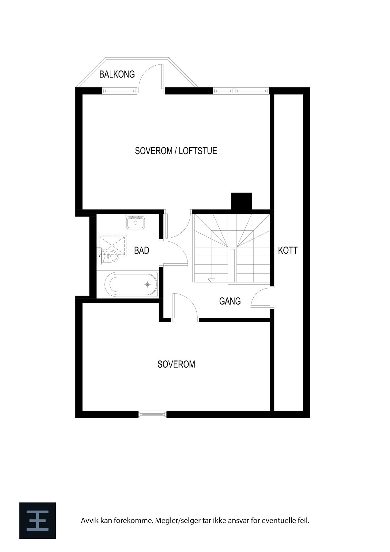 Planskisse 2. etasje Galleribilde