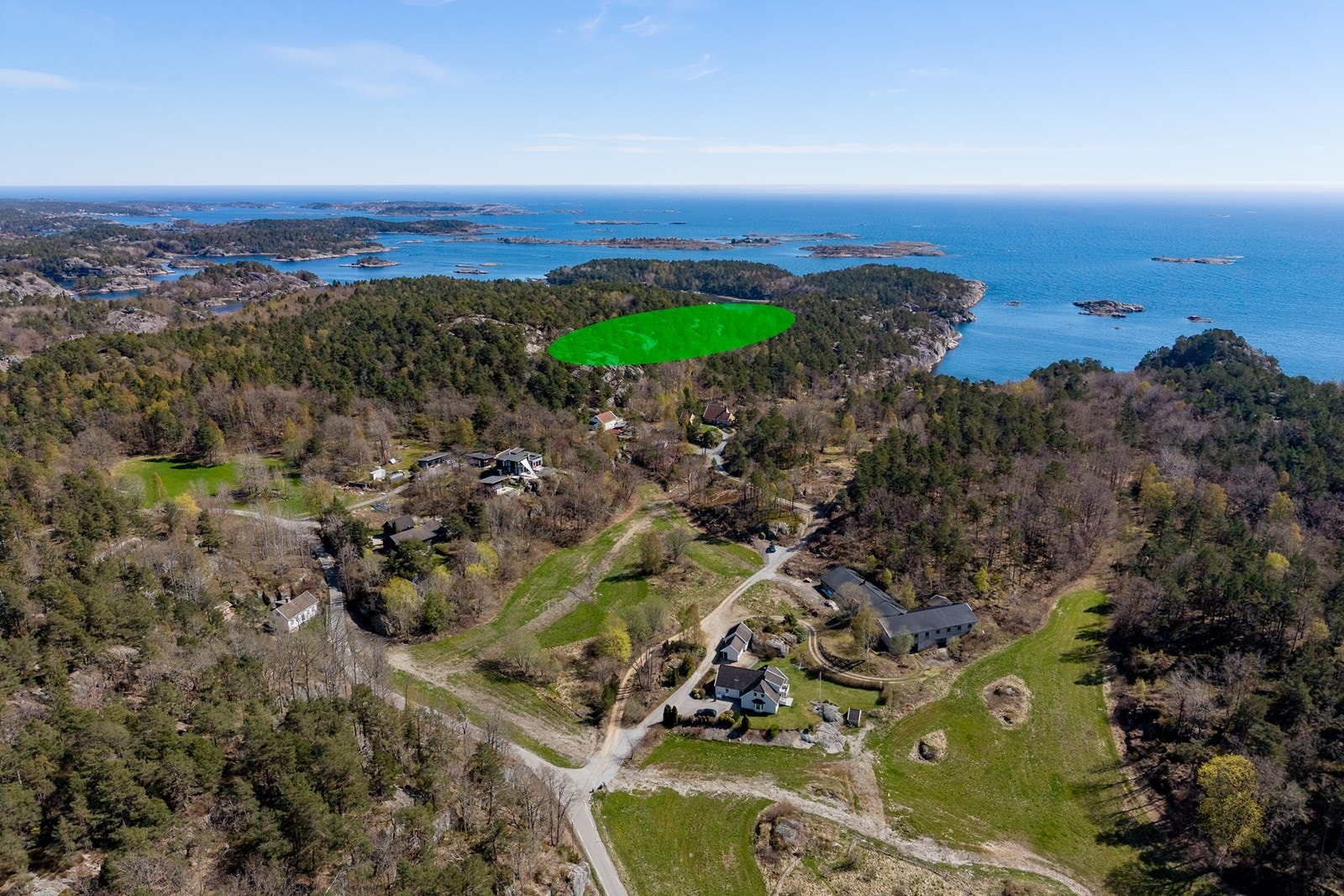 Eiendommen består av to teiger på omtrent 118 dekar Galleribilde