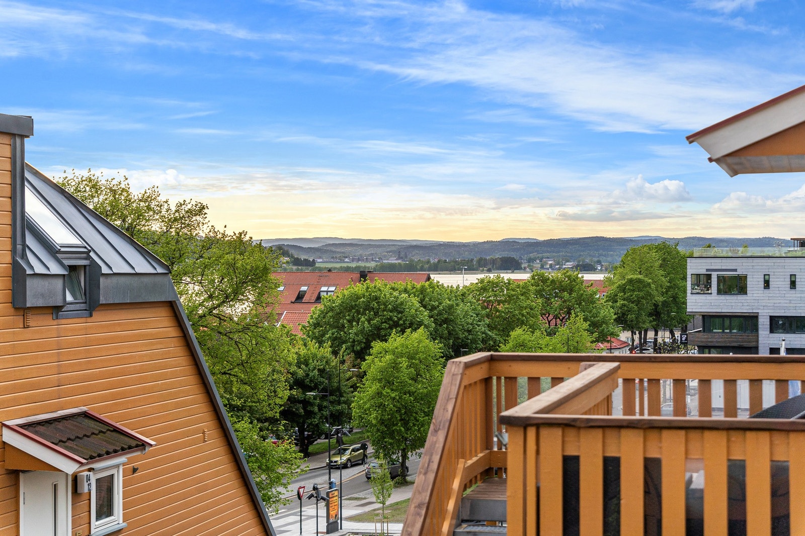 Utsikt fra balkongen Galleribilde