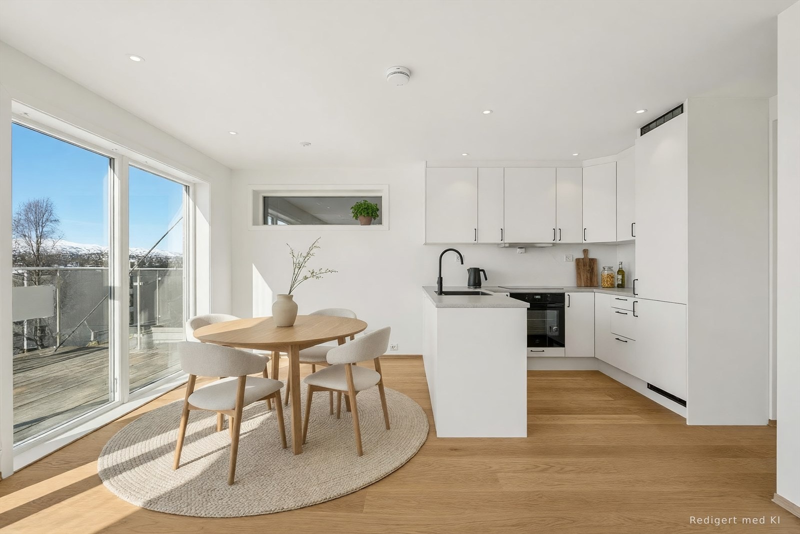 Boligen er utstyrt med balansert ventilasjonsanlegg som sørger for et godt inneklima (vi gjør oppmerksom på at bildet er digitalt møblert og at feil kan forekomme). Galleribilde