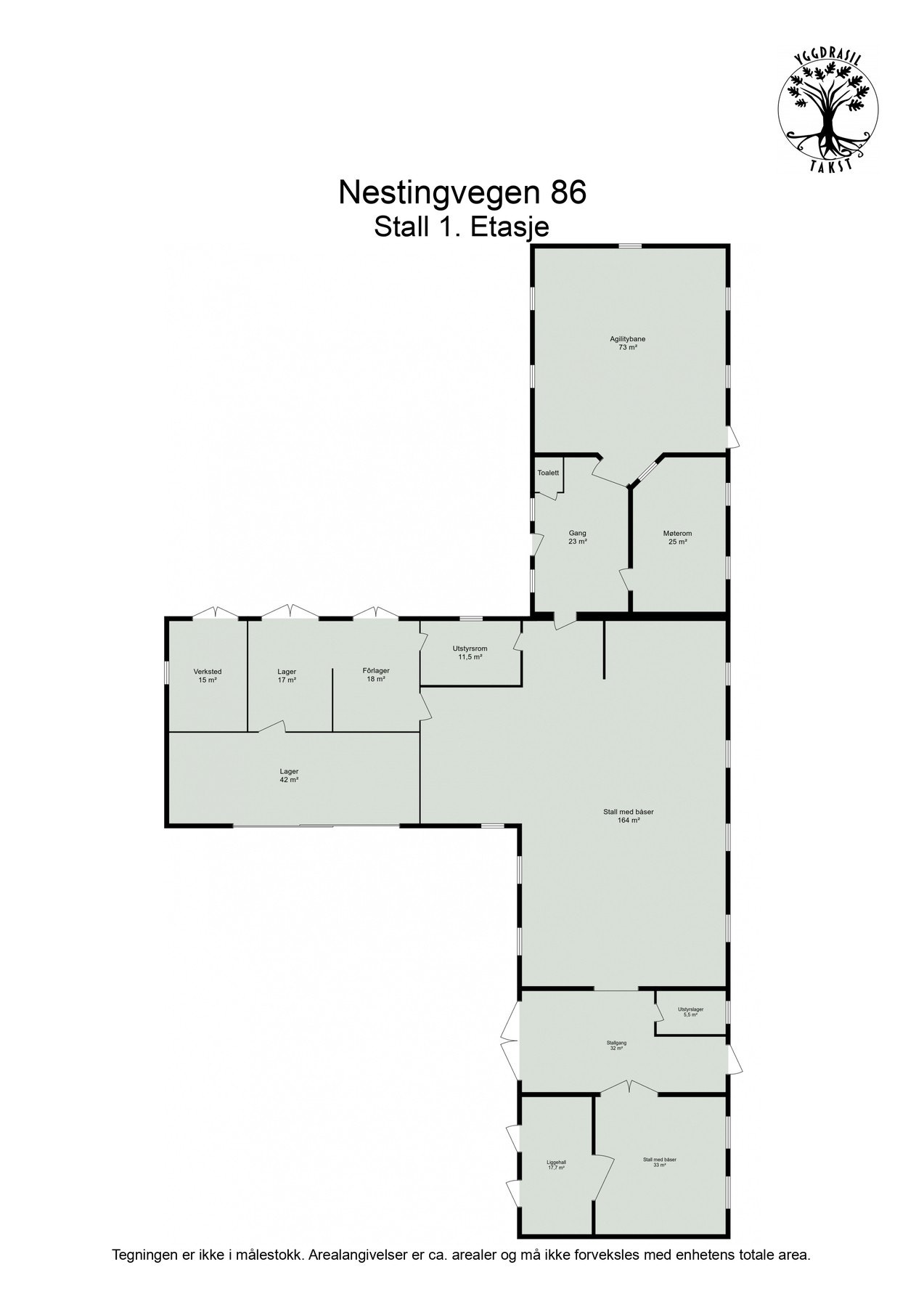 Plantegning - Stall Galleribilde