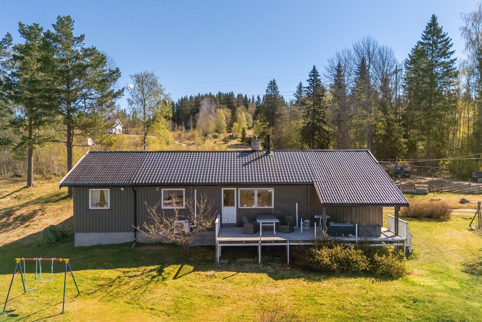 Terrasseareal med og uten overbygg. Galleribilde