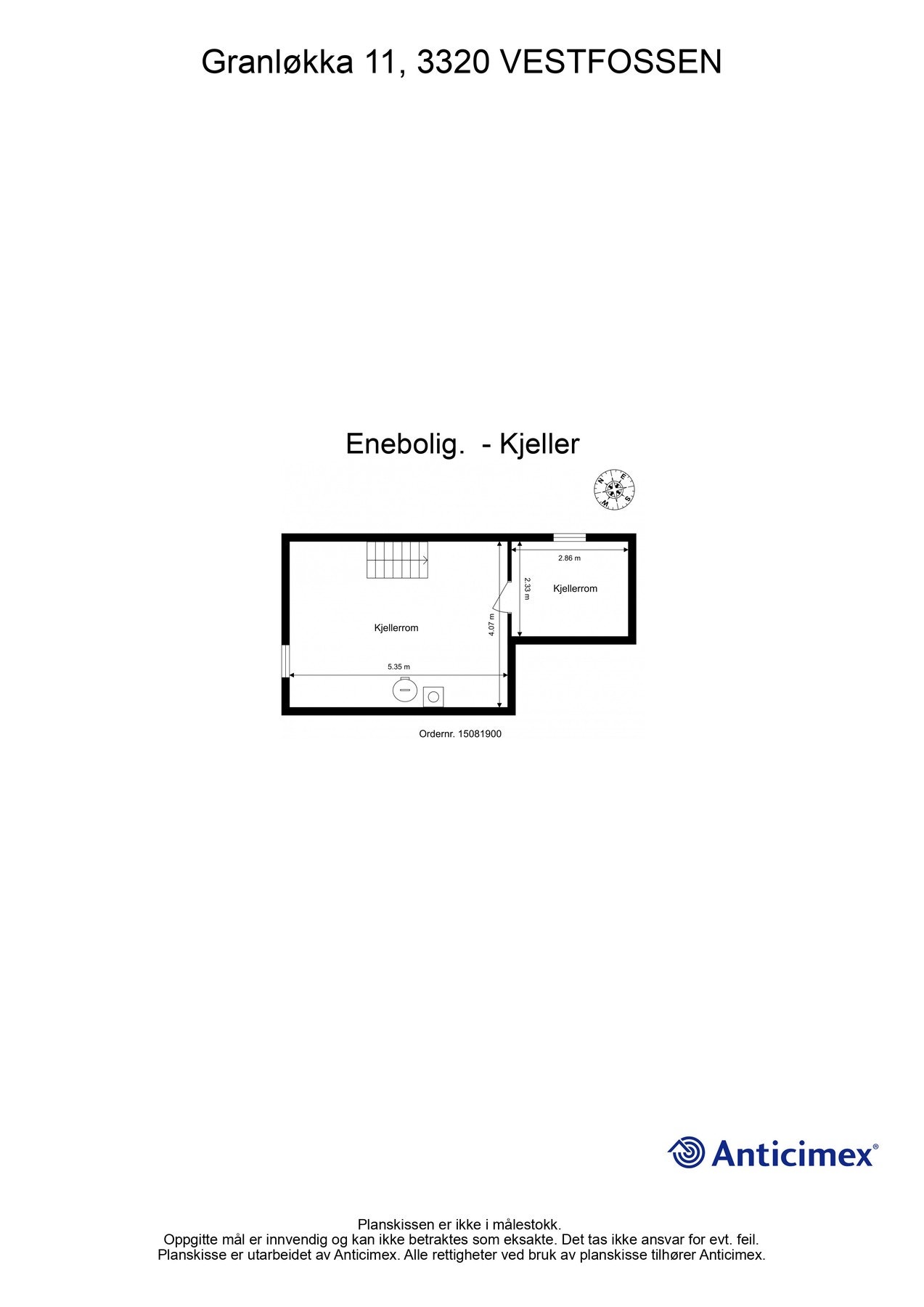Plantegning kjeller Galleribilde
